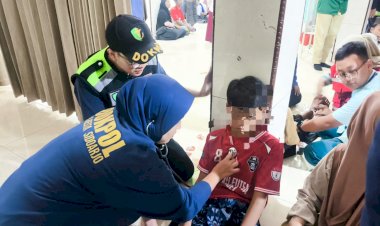 Tim-Dokkes-Polresta-Sidoarjo-Cek-Kesehatan-Ratusan-Santri-di-Tanggulangin