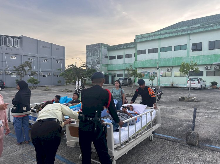 Polri Cepat Tanggap Layani Masyarakat Tarakan Pasca Gempa Susulan