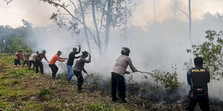 Cegah Karhutla Sebelum Api Menyala, 198 Peserta Didik Polri Turun Edukasi Masyarakat
